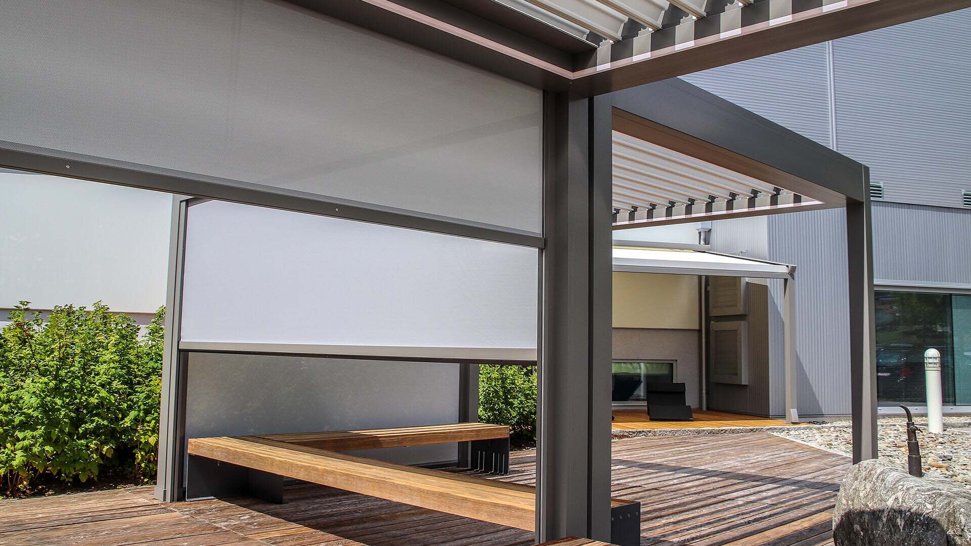 Pergola erhältlich bei MK - Sonnenschutztechnik